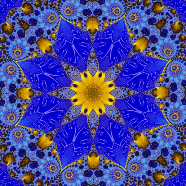 Golden Compass Mandala by Deometry